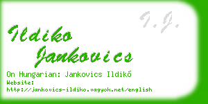 ildiko jankovics business card