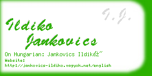 ildiko jankovics business card